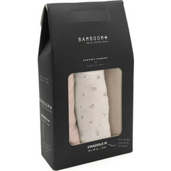 Bamboom Tulips Πάνες Αγκαλιάς από Μουσελίνα Ροζ Χρυσές Μπεζ 70x70cm 3τμχ 930-204