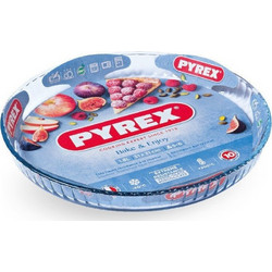 Pyrex Φόρμα Ζαχαροπλαστικής Γυάλινη για Τάρτα Στρογγυλή 26cm 381400