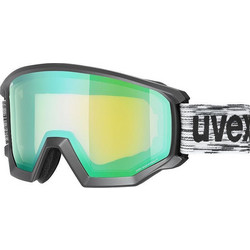 Uvex Athletic FM Μάσκα Σκι & Snowboard Ενηλίκων Μαύρη με Φακό Καθρέπτη Πράσινο
