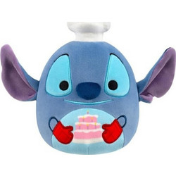 Jazwares Squishmallows Disney Stitch Chef Holding Cake 25cm