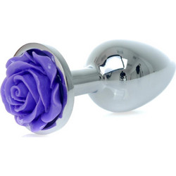 Kinksters Rose Πρωκτική Σφήνα Diamond Plug 7cm Ασημί Μωβ
