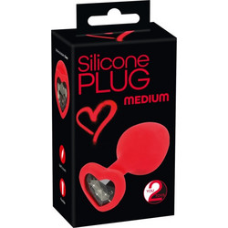 You2Toys Heart Medium Πρωκτική Σφήνα Diamond Plug Κόκκινη