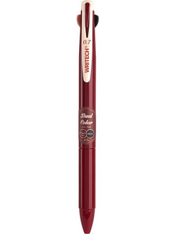 Writech Dual Colour Burgundy Στυλό Gel 0.7mm Πολύχρωμο 513612