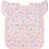 BabyOno Apron Rainbow Αδιάβροχη Σαλιάρα Ποδιά Υφασμάτινη με Αυτοκόλλητο Τσέπη & Μανίκια 6m+ Λευκή