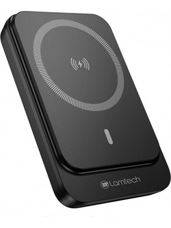 Lamtech LAM980411 Wireless Magsafe Power Bank 10000mAh 20W με Θύρα USB-C Power Delivery Black