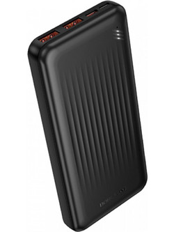 Borofone BJ80A Clever Power Bank 10000mAh 22.5W με 2 Θύρες USB-A & Θύρα USB-C Power Delivery Black