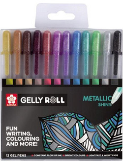 Gelly Roll Σετ Στυλό Gel Πολύχρωμο 12τμχ 38818-2