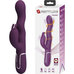 Pretty Love Laursen Vibrator Δονητής Rabbit 24.9cm Μωβ