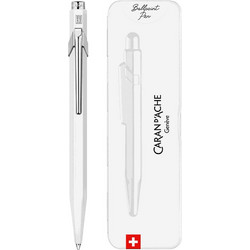 Caran d'Ache 849 Fluo Λευκό Στυλό Διαρκείας Μαύρο 233.349918
