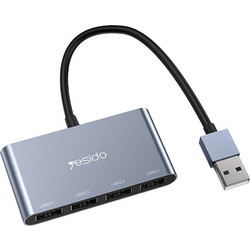 Yesido HB12 USB Hub 2.0 USB-A με 4 Θύρες USB-A