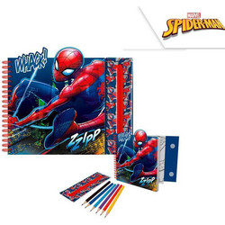 Spiderman Σετ Ζωγραφικής 28x25cm 8τμχ