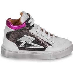 GBB Παιδικά Sneakers Μποτάκια Λευκά Καφέ Φούξια AM328-28