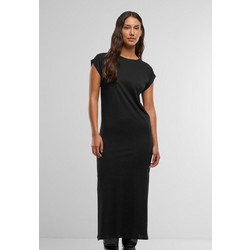 Urban Classics Midi Καλοκαιρινό Καθημερινό Φόρεμα Μαύρο TB7437-00007