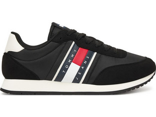 Tommy Hilfiger Classic Runner Ανδρικά Sneakers Μαύρα EM0EM01709-BDS