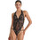 Milena By Paris Sexy Κορμάκι String See Through με Δαντέλα Μαύρο 2529