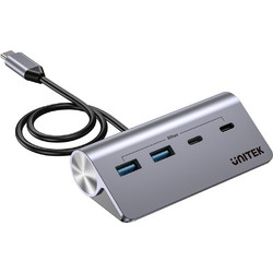 Unitek H1337AGY01 USB Hub 3.0 USB-C με 4 Θύρες USB-A / USB-C & Εξωτερική Παροχή Ρεύματος