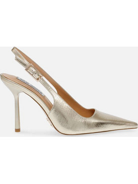 Steve Madden Γόβες Slingback Δερμάτινες με Τακούνι Στιλέτο Χρυσές 1100484