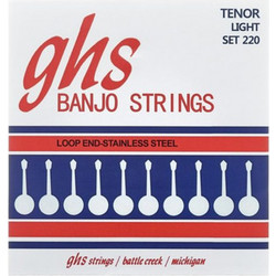 GHS 220 Σετ 4 Χορδές Μπάντζο Stainless Steel 10-28" Light Tension