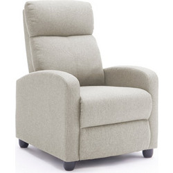 HomeMarkt Πολυθρόνα Relax με Υποπόδιο Ανακλινόμενη Μπεζ HM3299.03