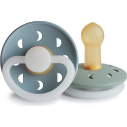 Frigg Moon Phase Latex Πιπίλες Καουτσούκ Νυκτός 6-18m Stone Blue Sage 2τμχ