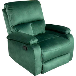 HomeMarkt Πολυθρόνα Relax Βελούδινη Πράσινη DIONI HM3296.05