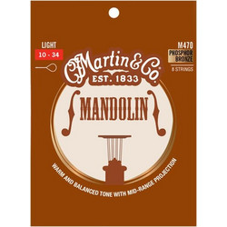 Martin Guitar M470 Σετ 8 Χορδές Μαντολίνου Phosphor Bronze 10-34" Light Tension