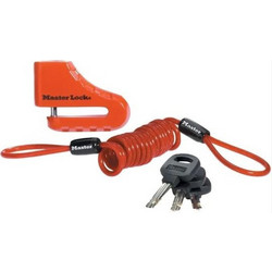 Master Lock 830300112 Κλειδαριά Δισκόφρενου Μηχανής 5mm Κόκκινη