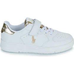 Polo Ralph Lauren Masters Court Παιδικά Sneakers Λευκά Χρυσά RL01244100