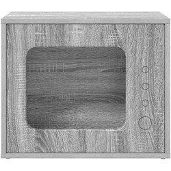 vidaXL Ξύλινo Σπιτάκι Γάτας 51x30x42cm Ανθρακί 8000650