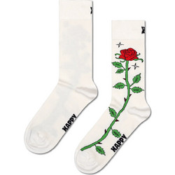 Happy Socks Rose Ανδρικές Κάλτσες Σοσόνια με Σχέδια Λευκές P001343
