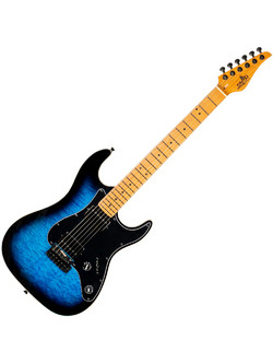 Jet Guitars JS-450 Ηλεκτρική Κιθάρα Heavy με Μαγνήτες HH & Ταστιέρα Maple Blue Burst