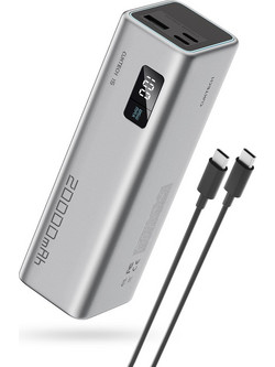 Cuktech CUKP200XGLGR Power Bank 20000mAh 22.5W με Θύρα USB-A & 2 Θύρες USB-C Grey