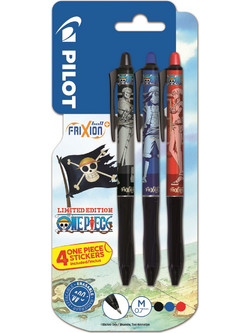 Pilot Frixion Ball Plus One Piece Σετ Στυλό Gel που Σβήνει Πολύχρωμο 3τμχ