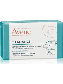 Avene Cleanance Purifying Solid Ενυδατική Μπάρα Σαπουνιού Καθαρισμού Προσώπου 100gr