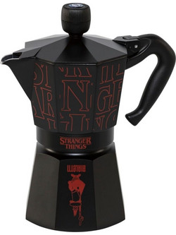 Bialetti Moka Express Stranger Things Μπρίκι Espresso 6Cups Μαύρο