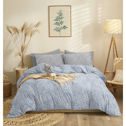 Cokitex Σετ Σεντόνια King Size 260x280 Marta Pansy Denim