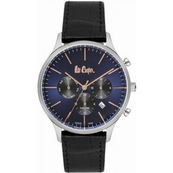 Lee Cooper Ανδρικό Ρολόι με Μαύρο Δερμάτινο Λουράκι LC06714.699