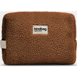 Hindbag Leon Teddy Νεσεσέρ Ταξιδίου 22x8x16cm Καφέ