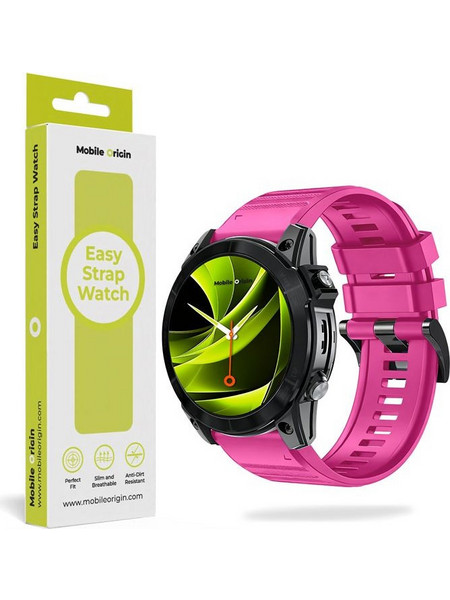 Mobile Origin Easy Strap Silicone Λουράκι Σιλικόνης Pink (Universal 20mm)