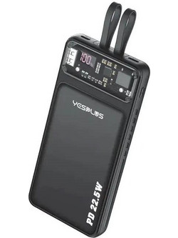 Yesplus Ys-917 Power Bank 10000mAh 22.5W με Θύρα USB-A & Θύρα USB-C Black