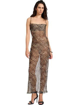 One Teaspoon Maxi Βραδινό Φόρεμα Καφέ 44L27257