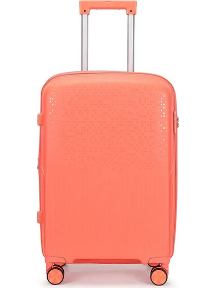 Amber AM1017 Βαλίτσα Μεσαία 66x42x25cm με 4 Ρόδες Κοραλί