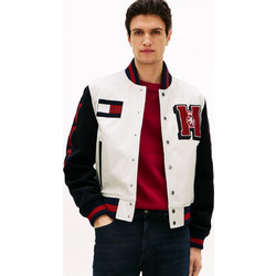 Tommy Hilfiger Ανδρικό Μπουφάν Χειμωνιάτικο Bomber Λευκό MW0MW41866-Z00