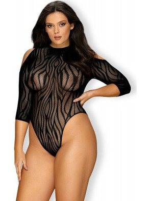 Obsessive Sexy Κορμάκι String See Through Μαύρο B130