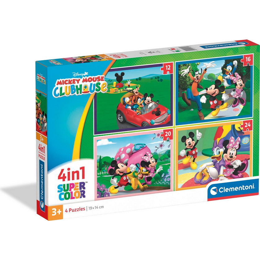Παιδικό Puzzle Clementoni Super Color Disney Mickey Mouse Club House 12 ...