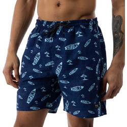District75 Ανδρικό Μαγιό Σορτς με Σχέδια Navy Μπλε 126MSW-663-012