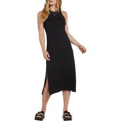 Volcom Midi Καλοκαιρινό Καθημερινό Φόρεμα Μαύρο B1312615-BLK