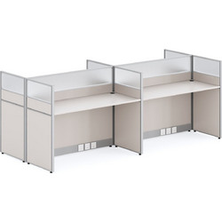 FreeBox Επαγγελματικό Γραφείο Ξύλινο 249x123x110cm FB918288