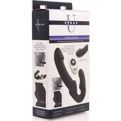 Strap U Urge Strapless Strap On 24cm με Δόνηση Μαύρο