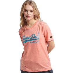 Superdry Γυναικείο Αθλητικό T-Shirt Κοραλί W1011246A-CO5